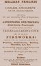 [Gutenberg 61229] • Holiday Frolics; Or, Endless Amusement for the Christmas Fireside / Containing, the Most Astonishing Feats of Legerdemain, and Astounding Conjurings; Entertaining Experiments in Various Branches of Science; Tricks With Cards  Together With an Excellent Collection of Puzzles, Conundrums, Riddles, Charades, &c. &c. The Whole Admirably Calculated to Beguile the Leisure Hours of Our Holiday Friends. Embellished With a Copper-plate Engraving